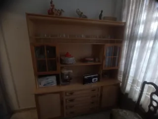 Librería de madera y cristal