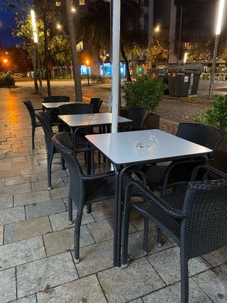 Pack mesas y sillas exterior