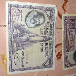 Billetes antiguos de Pesetas