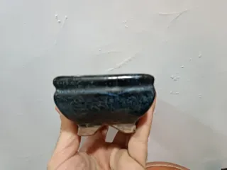 Maceta bonsai cerámica azul/negra