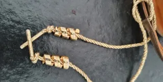 Sandalias Miss Sixty Doradas y Naranja