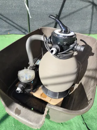 Depuradora Piscina Arena Beige/Negra