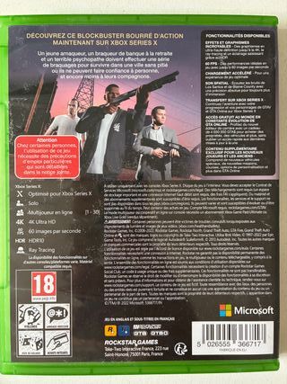GTA V Xbox Series X Juego Físico