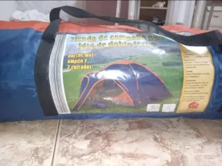 Tienda de campaña doble 3 personas