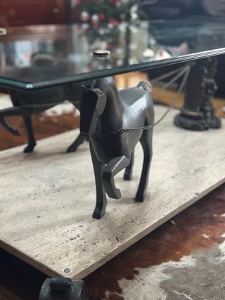 Mesa mármol doble cristal 30 años