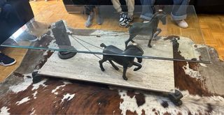 Mesa mármol doble cristal 30 años