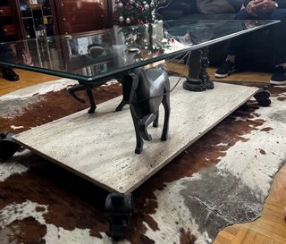 Mesa mármol doble cristal 30 años