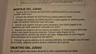 Juego de mesa Operación MB