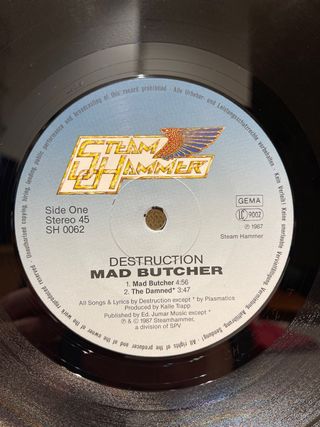 Vinilo EP Destruction “Mad Butcher”