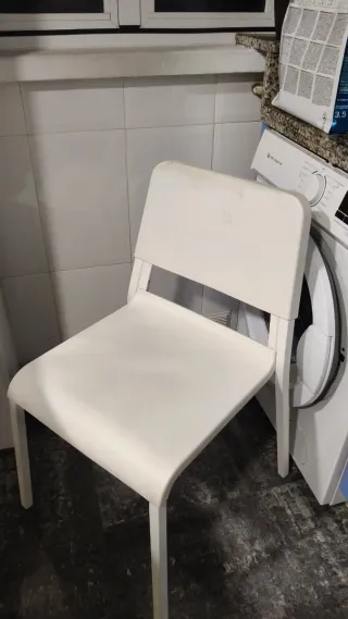 3 Sillas Ikea Teodore Blancas