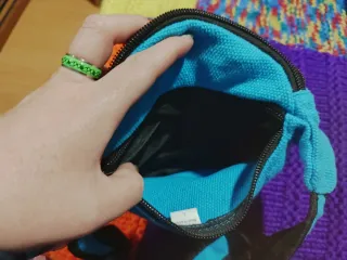 Riñonera Azul con Cremalleras