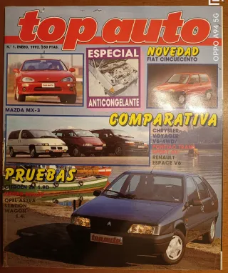 Revista coches Top Auto, núm.1, enero 1992