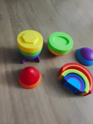 Pack Juguetes Montessori Arcoíris