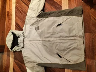 Abrigo vintage Billabong beige y gris