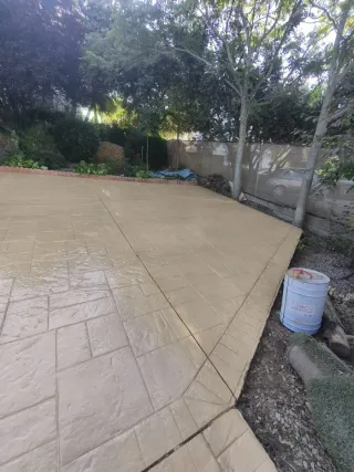 Pavimento hormigón impreso