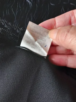 Foulard - chal negro con flecos