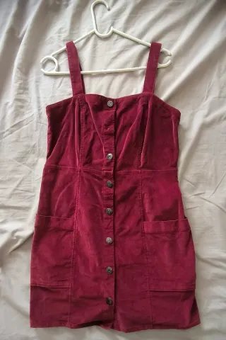 Peto de pana burdeos