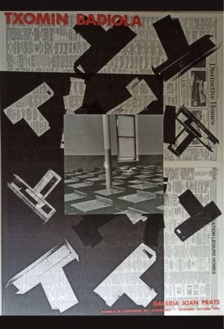 Cartel Txomin Badiola 1992 Galeria Joan Prats