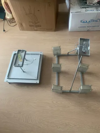 Lámparas LED modernas metal y cristal