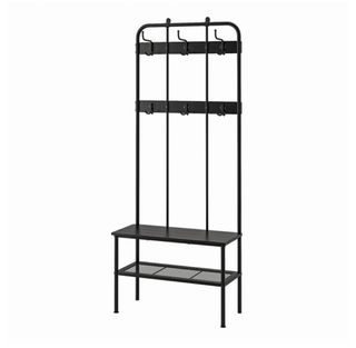Perchero y banco IKEA NIPÅSEN negro