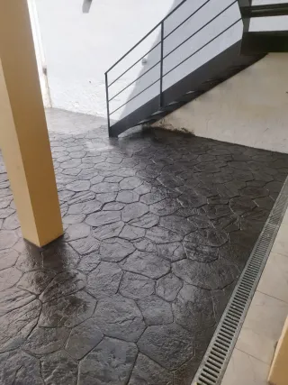 Pavimento hormigón impreso
