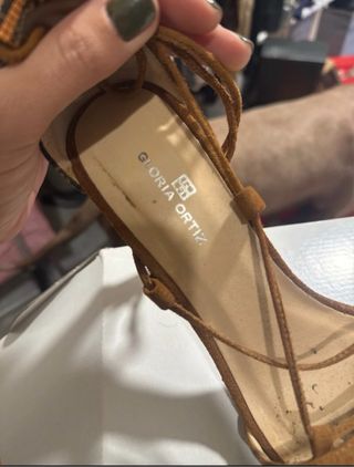 Sandalias tacón Gloria Ortiz