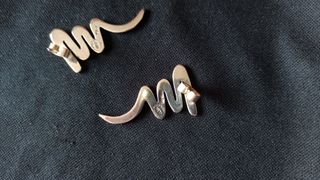 Pendientes de plata diseño ondulado