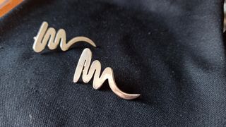 Pendientes de plata diseño ondulado