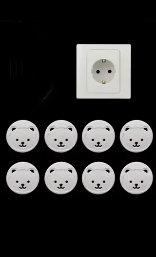 PROTECTORES ENCHUFES OSO PARA TOMA DE CORRIENTE.