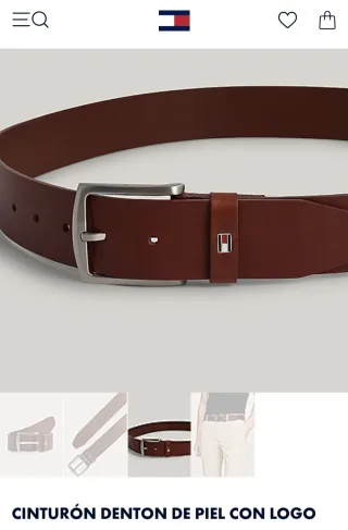 Cinturón Marrón Oscuro Tommy Hilfiger New Denton.