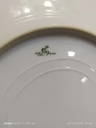 Preciosa vajilla vintage porcelana francesa