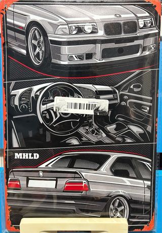 Placa Decorativa BMW E36