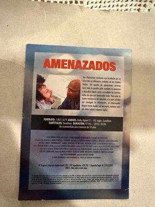 DVD Amenazados Cine de Acción y Suspense