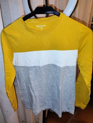 7 Camisetas manga larga niño (Tallas 8, 9, 10)