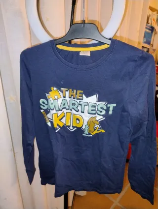 7 Camisetas manga larga niño (Tallas 8, 9, 10)