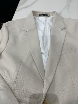 Chaqueta Zara Hombre Beige