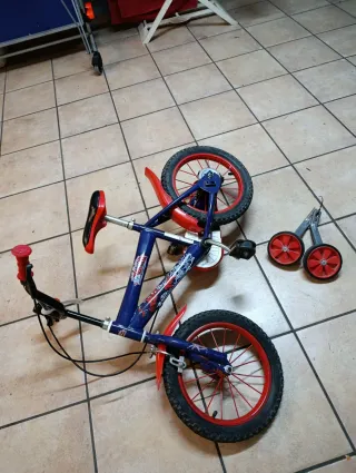 Bicicleta infantil a con ruedines