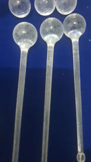 10 adornos de colibrí acrílicos transparentes