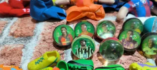 Peluche my stars calciatori scarpini e biglie