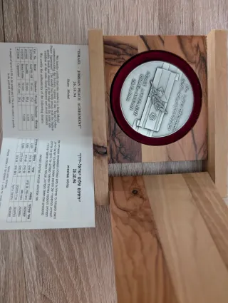 Medalla Acuerdo de Paz Israel-Jordania