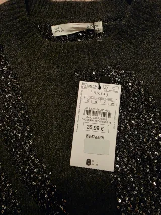 Jersey Sfera brillos gris Talla S