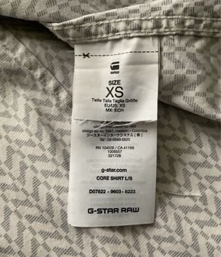 Camisa estampada de hombre de G-Star Raw (XS)