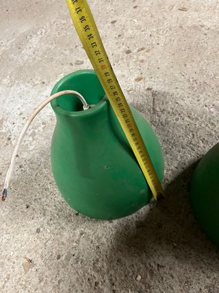 Lámparas colgantes grandes verdes (2 unidades)