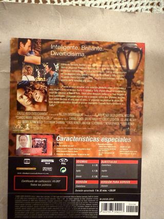DVD Cuando Harry Encontró a Sally... (Español)