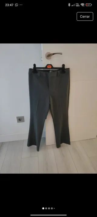 Traje pantalón y chaleco gris