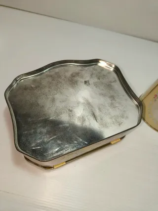 Lotto 3 scatole latta decorative, leggi