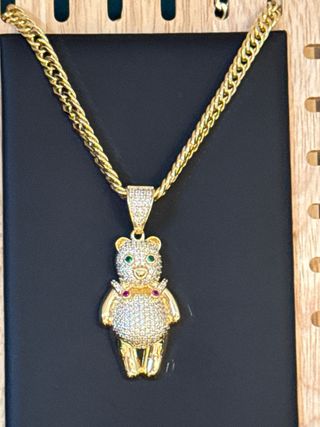 Cadena Osito Laminado 14k