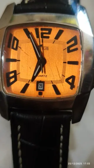 Reloj Lotus shiny Mujer Negro Naranja
