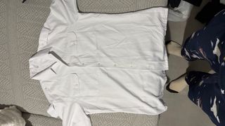 Camisa blanca de manga corta Talla 40