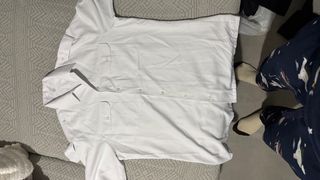Camisa blanca de manga corta Talla 40